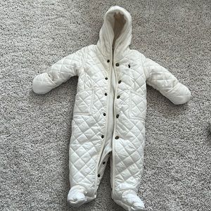 Ralph lauren Baby Hooded Barn Bunting in white